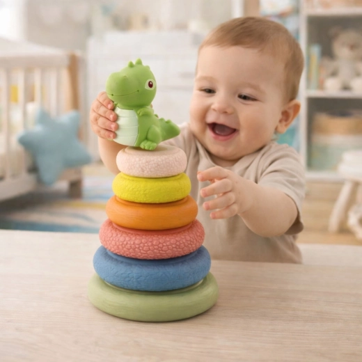 Interaktív dinó csipogóval