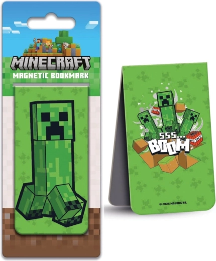 Minecraft mágneses könyvjelző Creeper - 1 db