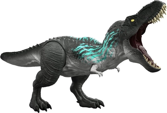 Jurassic World üvöltő T‑Rex effektekkel