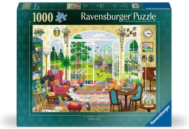 Ravensburger puzzle Szoba kilátással a nyári kertre 1000 darab