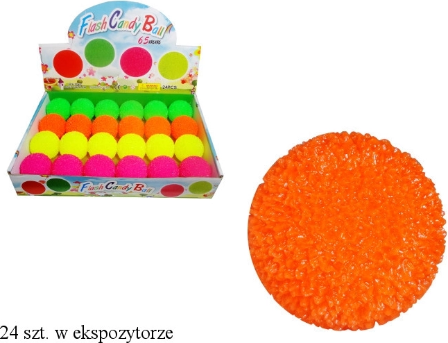 Világító gumilabda egyenetlen felülettel