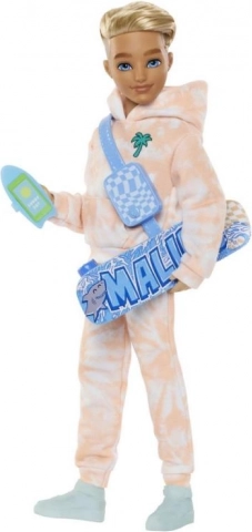Barbie Dream Besties Ken baba gördeszkával és kiegészítőkkel