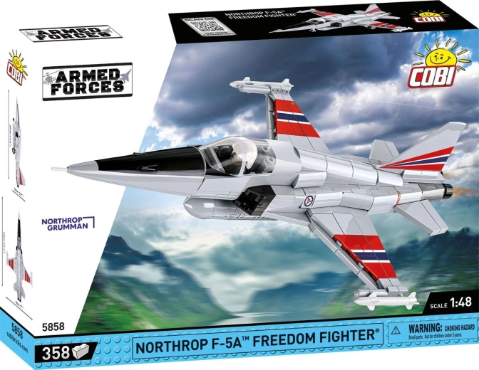 COBI Armed Forces Northrop F-5A Freedom Fighter 1:48 repülőgép-építőkészlet (358 elem)