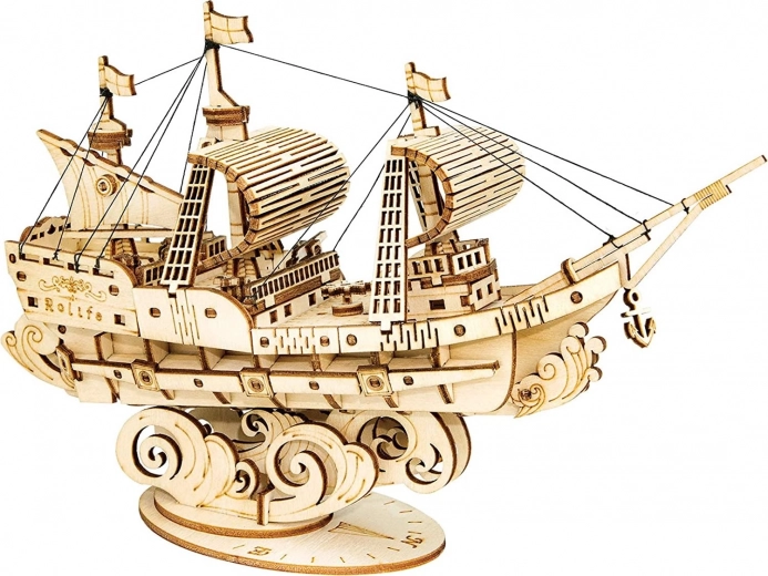 3D fa puzzle Vitorlás ROBOTIME Rolife 118 darab