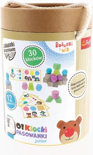 Bobaski i Miś junior fa kirakókockák
