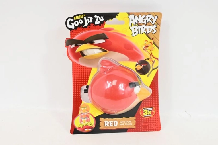 Goo Jit Zu Angry Birds Red – nyújtható figura homokos töltettel