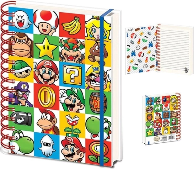 Spirálfüzet Super Mario