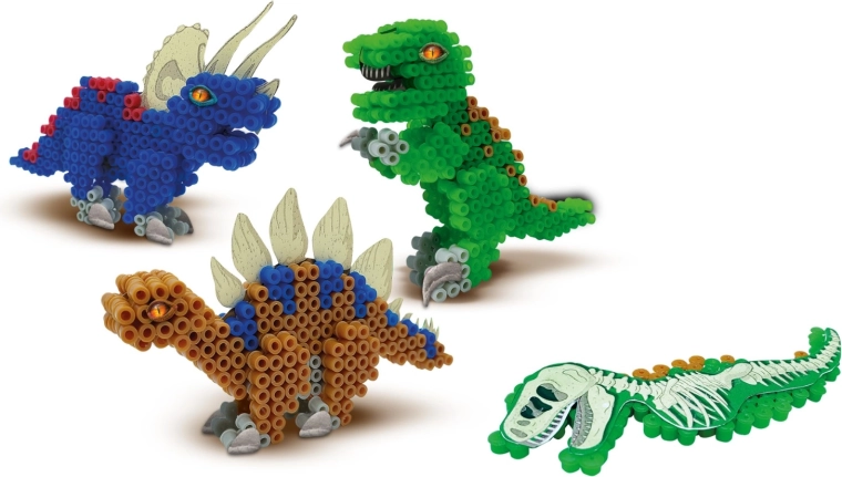 3D dinoszauruszok gyöngyökből