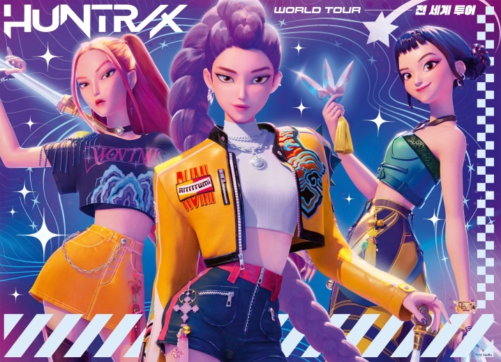 Ravensburger K-pop: Démonvadászok puzzle 4 × 100 darabból