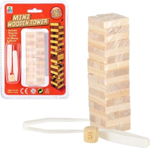 Fa torony mini játék 48 darabbal