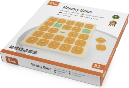 Viga memóriajáték Montessori – nagy, 10 cserélhető kártyával
