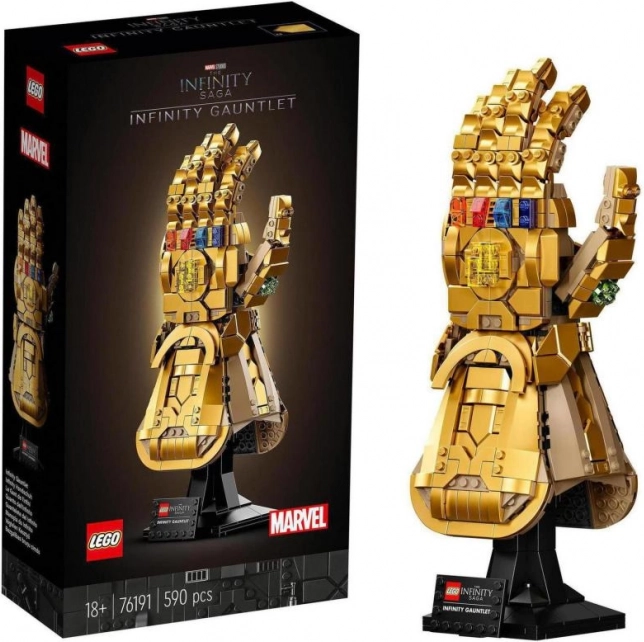 Végtelen kesztyű LEGO Marvel modell