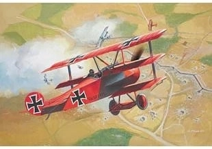 Műanyag repülőgép‑modell Fokker Dr.I triplane