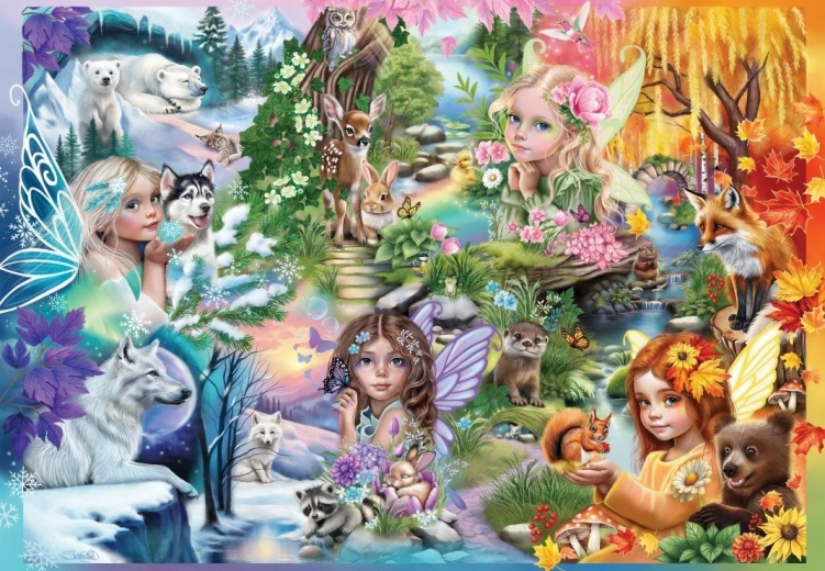 Bluebird puzzle tündérek évszakai 1000 darab