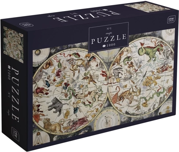 Interdruk térképes puzzle 1: Állatövi jegyek – 1000 darab