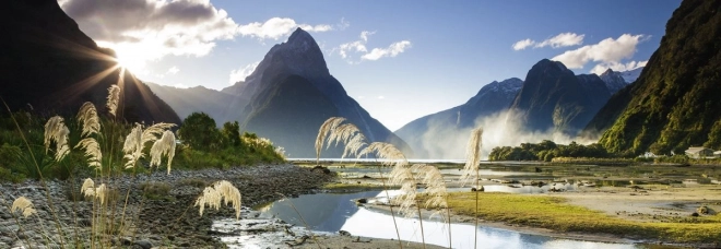 Panorámás puzzle Milford Sound Új-Zéland 1000 darab