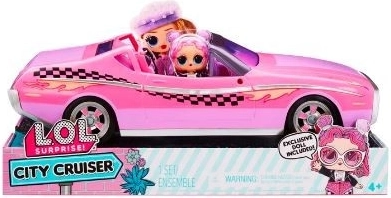 L.O.L. Surprise City Cruiser – rózsaszín kabrió Beeps babával