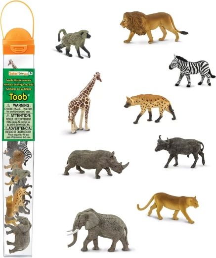 Safari Ltd. Dél-afrikai állatok tubus