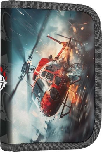 Iskolai tolltartó tűzoltókkal, egyszintes, 2 füllel