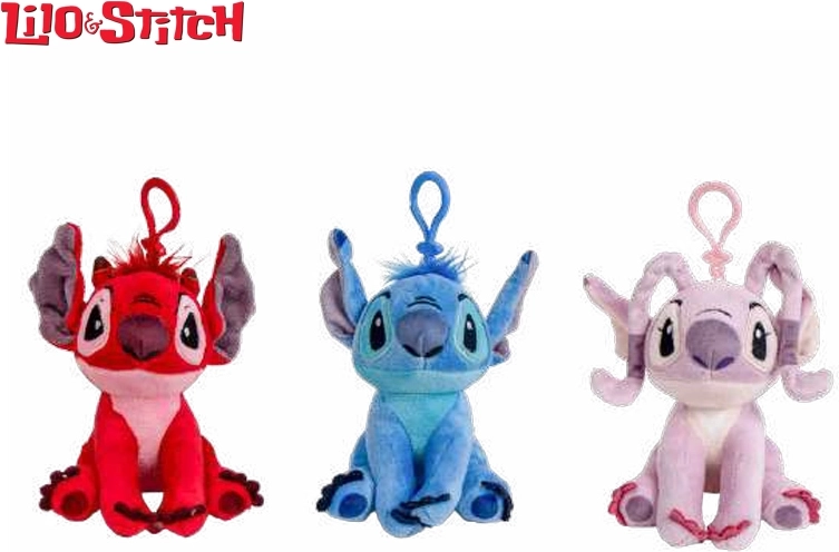 Disney Lilo & Stitch plüss kulcstartó 12 cm (3 változat)