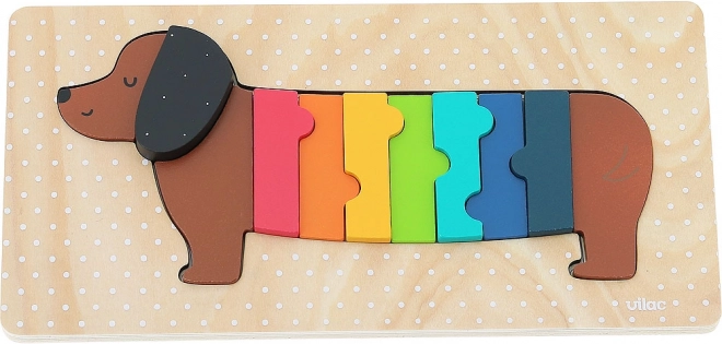 Vilac beillesztős puzzle kutyus