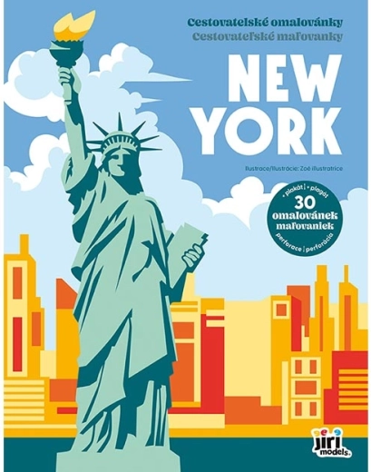 Utazós színező New York