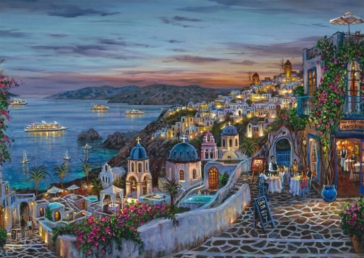 Puzzle – naplemente Santorinin 1000 darab SCHMIDT