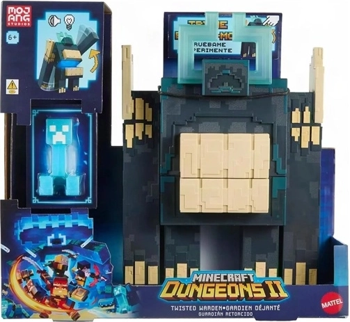 Minecraft Dungeons interaktív támadó Warden figurka Creeperrel