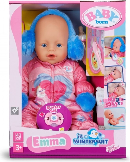 BABY born Emma baba téli overálban 43 cm