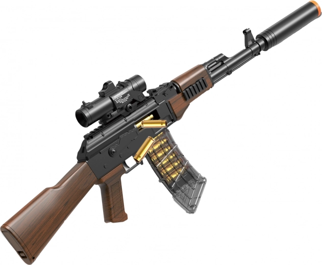 AK-47 játékpuska patronokkal és hablövedékekkel 91 cm