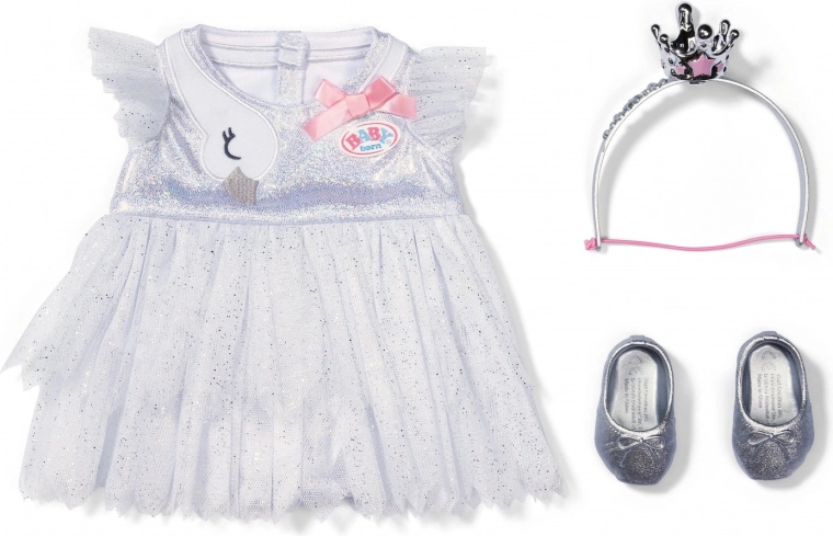 Csillogó balettstílus hattyúmotívummal