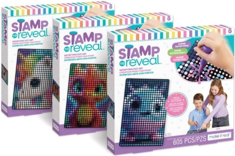 bélyegzőkészlet Stamp to Reveal – megnyugtató pöttyös művészet gyerekeknek