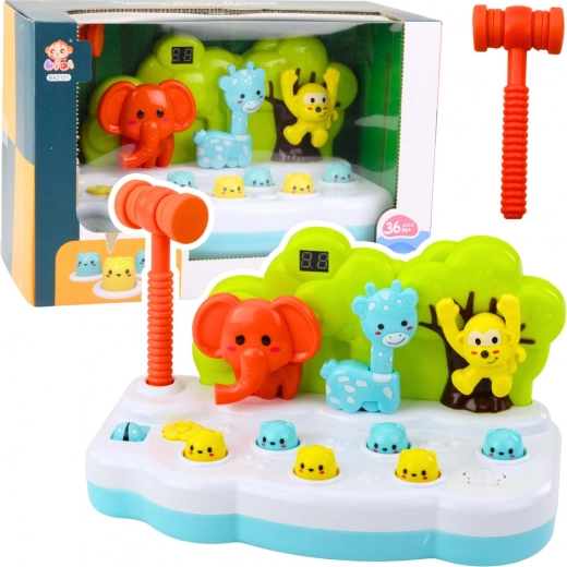 Szórakoztató játék állatokkal Whack-A-Mole számlálóval