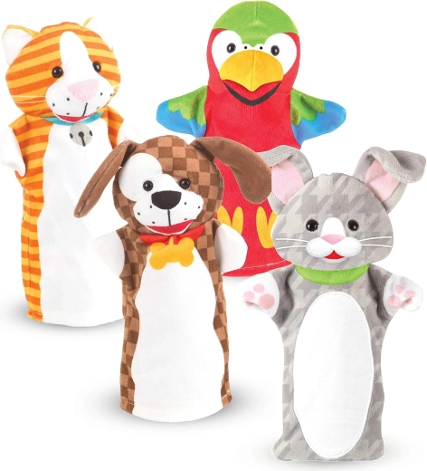 Melissa & Doug Playful Pets 4 háziállat-bábos készlet