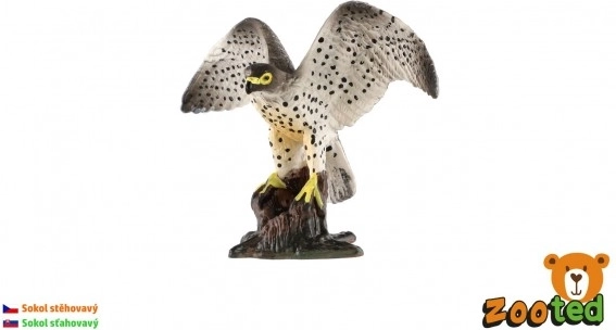Vándorsólyom műanyag figura 9 cm
