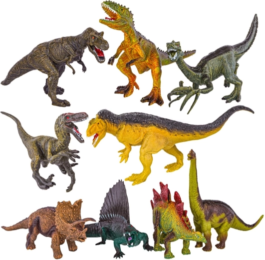 9 valósághű dinoszauruszfigura kreatív játékhoz