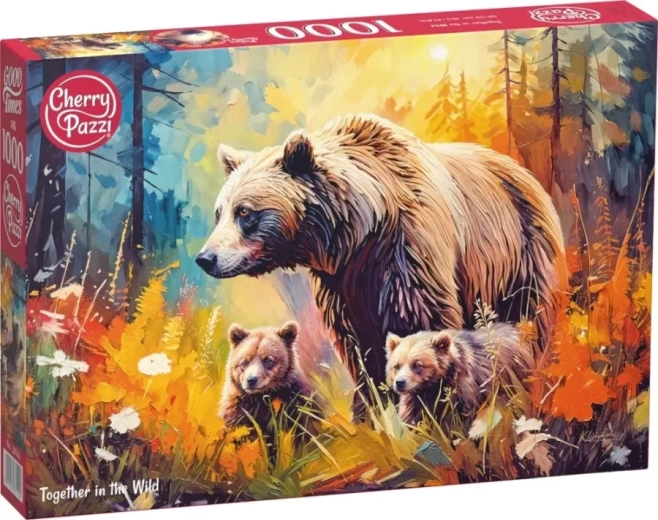 Puzzle CHERRY PAZZI Közösen a vadonban 1000 darab