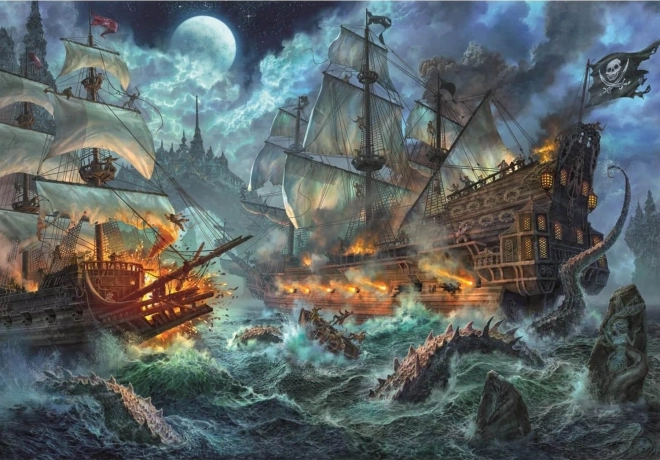Clementoni Puzzle – Kalózcsata, 6000 darabos