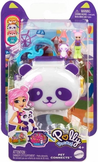 Polly Pocket Pet Connects – panda készlet figurákkal