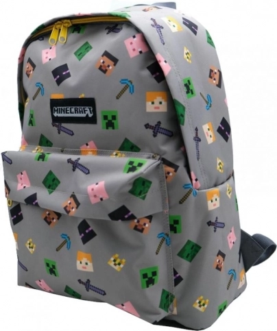 Minecraft hátizsák szürke színben