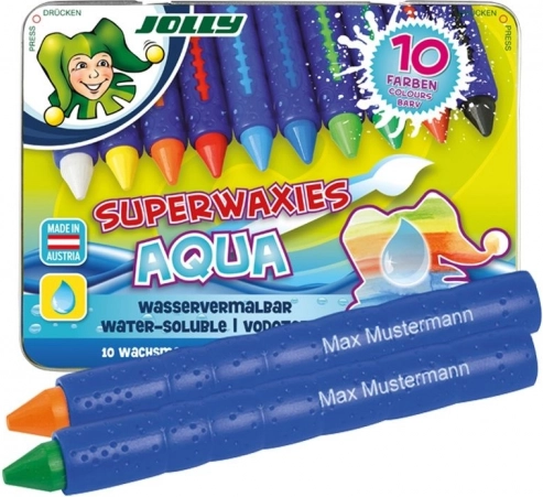 Törhetetlen AQUA viaszkréták fémdobozban