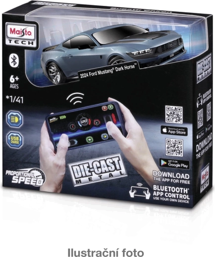 Maisto RC fém modell 1:41 Bluetooth vezérléssel és világítással