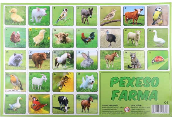 Pexeso Farma – memóriajáték állatokkal