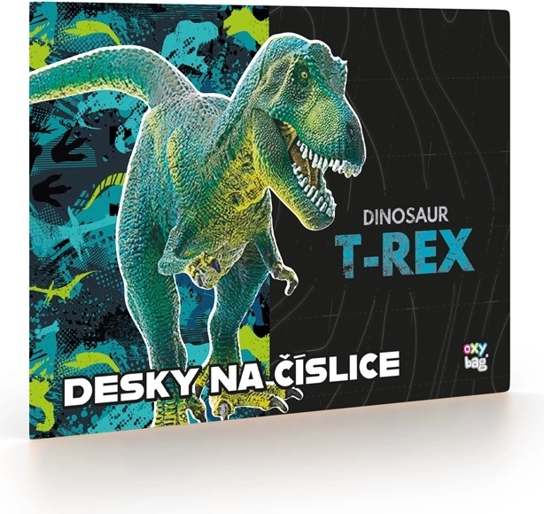 OXYBAG dinoszauruszos számkártya-mappa, prémium