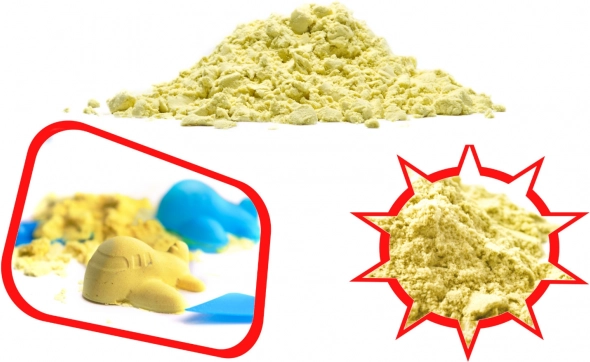 Varázslatos kinetikus homok gyerekeknek 1 kg – sárga
