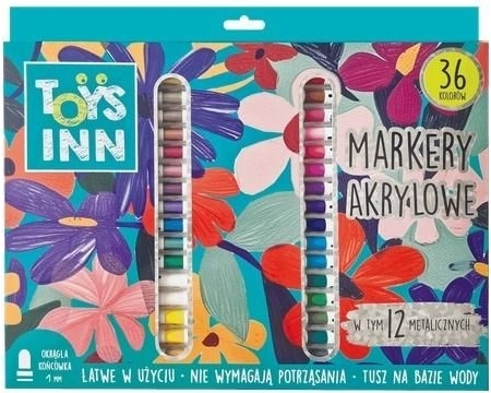 TOYSINN akril markerek – 36 színű készlet