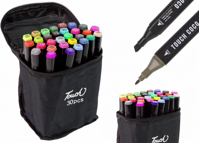 30 darabos Touch alkoholos filctoll készlet tokban