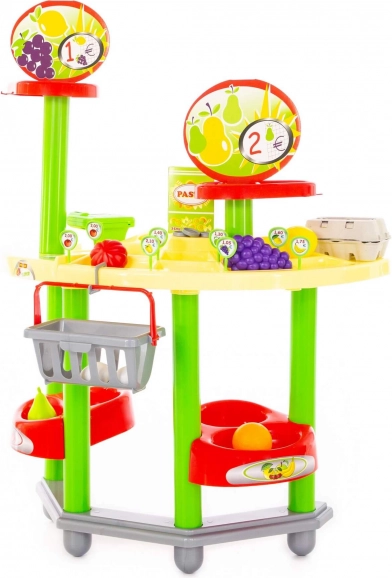 Polesie gyerek szupermarket kasszával