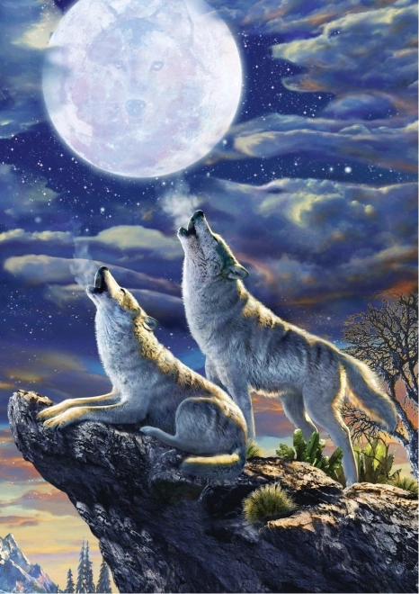 Puzzle Farkasok teliholdkor 1000 darabos