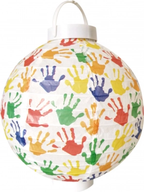 20 cm-es papírlampion elemes